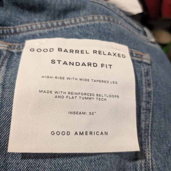 Good American | Good Barrel Relaxed Jeans Indigo740 - Picture 11 of 14